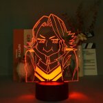 Lampe led en 3d th�me dessin anim� my hero academia, luminaire d�coratif d'int�rieur, commande par t�l�phone ...