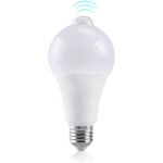 Lampe led b22 e27 a capteur de mouvement pir, ampoule intelligente de 12w 15w 18w, 220v, du crpuscule ...