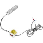 Lampe a led a coudre, lampe de travail a col de cygne rglable avec base de magntique pour studio, perceuses ...
