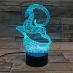 Lampe led en forme de cerf 3d en acrylique, veilleuse d'ambiance, commande par téléphone intelligent, ... Lampe led en forme de cerf 3d en acrylique, veilleuse d'ambiance, commande par téléphone intelligent, ...
