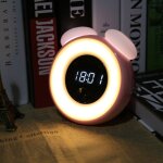 Lampe led en forme de champignon, capteur intelligent multifonction, veilleuse avec rveil numrique, ...