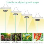 Lampe led intelligente pour culture de plantes, 60w, spectre complet, 4 niveaux de gradation, eclairage ...