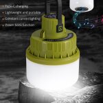 Lampe led suspendue portable avec bluetooth et audio, rechargeable par usb, id�ale pour un camping, une ...