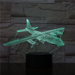 Lampe led usb 3d pour table et avion, interrupteur tactile, veilleuse pour chambre d'enfants, d�coration ...