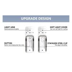 Lampes de livre, lampe de lecture rechargeable au lit, lampes de lecture rglables intelligentes, lampe ...