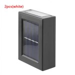 Lampe murale led solaire a economie d'�nergie, 2 pi�ces, lampe de nuit ip65 etanche, lampe de jardin ...