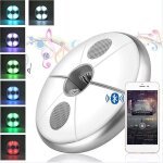 Lampe de parapluie a led colore en plastique, haut - parleur bluetooth sans fil, pour patio, tentes ...