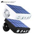 Lampe solaire cob avec dtecteur de mouvement pir, impermable, avec tlcommande intelligente, luminaire ...