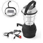 Lanterne solaire, dynamo a manivelle 36 led, lanterne de camping intelligente, lumire de secours