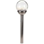 Lanterne solaire a piquer smart garden firefly opal pack de 4 inox et verre 47x10cm