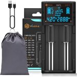 Lcd - 2 aa 18650 chargeur de batterie 3, 7 v 1, 2 v, ecran lcd peut afficher la capacit, 2 a chargeur ...