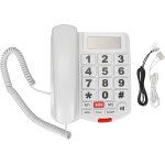 Ldâ¿265cid téléphone filaire a grosses touches avec identification de l'appelant, haut - parleur, numérotation ... Ldâ¿265cid téléphone filaire a grosses touches avec identification de l'appelant, haut - parleur, numérotation ...