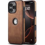 Leather case for iphone 16 pro, premium pu leather, classic luxury, elegant and slim protective case ...