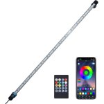 Led aquarium lumire submersible, lampe aquarium de poisson avec tlcommande et contrle de app, bricolage ...