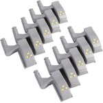 Led placard led placard lot de 10 lampes a charni�re a led, blanc chaud / froid, lumi�re de capteur led ...