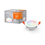 Ledvance luminaire: adapt� a plafond, smart recess downlight tw and rgb / 4 w, 220?240 v, angle de rayonnement ...