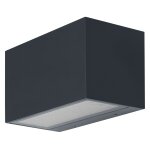 Ledvance smart + wi - fi wide brick rgb 14. 5cm - applique murale led gradable gris fonc� avec bo�tier ...