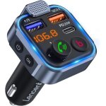 Lencent transmetteur fm voiture, allume cigare bluetooth 5. 3 emetteur radio, chargeur rapide pd 20w ...