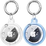 Letnerny - lot de 2 coques de protection imperm�ables pour apple airtag avec porte - cl�s, coque de protection ...