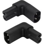 Letnerny - (2 - pack) angle droit iec 320 c8 a c7 adaptateur secteur 2. 5a 250v vers le haut et vers ... Letnerny - (2 - pack) angle droit iec 320 c8 a c7 adaptateur secteur 2. 5a 250v vers le haut et vers ...