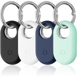 Letnerny - 4 pices coque pour samsung galaxy smarttag 2 avec porte cls, protection en silicone pour ...