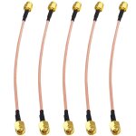 Letnerny - lot de 5 cbles sma mle a mle 15 cm cble coaxial rg316 sma mle a sma mle connecteur sma ...