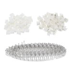 Letnerny - lot de 50 connecteurs de pas de 2, 54 mm mles et femelles a 2 broches a angle droit pour ...