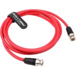 Letnerny - bnc mle a mle 12g hd sdi vido coaxial d'origine cble pour camra vido 4k 1m rouge
