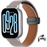 Letnerny - bracelet pu cuir pour xiaomi watch 5 active / lite - souple, r�glable, magn�tique - remplacement ...
