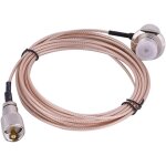 Letnerny - c�ble d'extension coaxial m�le a femelle rg 316 pl - 259 de 5m pour antenne de talkie - walkie ...