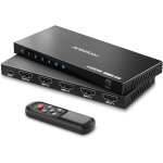 Letnerny - commutateur hdmi 2. 1 8k 60hz, 4 entrées 1 sortie, avec télécommande ir, 4 ports 4k 120hz, ... Letnerny - commutateur hdmi 2. 1 8k 60hz, 4 entrées 1 sortie, avec télécommande ir, 4 ports 4k 120hz, ...