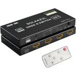 Letnerny - commutateur hdmi 3 en 1 ¿ 4k @ 60 hz, hub d'extension de port hdmi avec télécommande pour ... Letnerny - commutateur hdmi 3 en 1 ¿ 4k @ 60 hz, hub d'extension de port hdmi avec télécommande pour ...