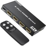 Letnerny - commutateur hdmi 4 k 30 hz - commutateur hdmi 4 en 1 avec télécommande infrarouge - pr en ... Letnerny - commutateur hdmi 4 k 30 hz - commutateur hdmi 4 en 1 avec télécommande infrarouge - pr en ...