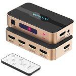 Letnerny - commutateur hdmi 4k, rpartiteur hdmi 5 en 1 sortie, slecteur hdmi avec tlcommande infrarouge, ...