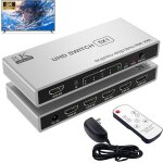 Letnerny - commutateur hdmi 8k a 5 ports avec télécommande hdmi 2. 1 commutateur hdmi 5 en 1 sortie ¿ ... Letnerny - commutateur hdmi 8k a 5 ports avec télécommande hdmi 2. 1 commutateur hdmi 5 en 1 sortie ¿ ...