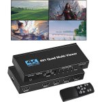 Letnerny - commutateur hdmi multiviewer 4 x 1 4k sans couture 4 en 1 sortie avec télécommande infrarouge, ... Letnerny - commutateur hdmi multiviewer 4 x 1 4k sans couture 4 en 1 sortie avec télécommande infrarouge, ...