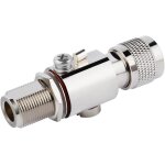 Letnerny - parafoudre coaxial n mle vers n femelle 50 ohm dc 0 - 6 ghz pour 3g, 4g, lte, 5g, gps, etc ...