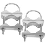 Letnerny - pince de mât d'antenne double support de mâchoire en v boulons en u matériel de de tuyau 2 ... Letnerny - pince de mât d'antenne double support de mâchoire en v boulons en u matériel de de tuyau 2 ...