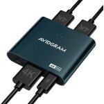 Letnerny - rpartiteur hdmi 1 entre 2 sorties 4k 2 ports hdmi avec mode automatique, copie et fixe pour ...