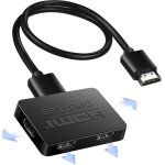 Letnerny - rpartiteur hdmi 1 entre 4 sorties avec cble 1, 2 m - distributeur 4k (miroir uniquement) ...