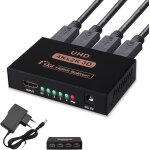 Letnerny - répartiteur hdmi 1 entrée 4 sorties, splitter hdmi 4k 3d et full hd 1080p, commutateur 4 ports ... Letnerny - répartiteur hdmi 1 entrée 4 sorties, splitter hdmi 4k 3d et full hd 1080p, commutateur 4 ports ...