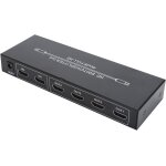 Letnerny - répartiteur hdmi 2 entrées 4 sorties, commutateur hd 4k avec télécommande, haute résolution ... Letnerny - répartiteur hdmi 2 entrées 4 sorties, commutateur hd 4k avec télécommande, haute résolution ...