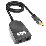 Letnerny - r�partiteur optique num�rique 1 x 2 sorties audio optique 1 entr�e 2 sorties [prend en charge ...