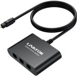 Letnerny - splitter audio optique 1x3 aliment - botier aluminium & cble intgr 1m - support lpcm ...