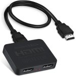 Letnerny - splitter hdmi 4k@60hz avec cable 2. 6 ft, 1 entrée 2 sorties, rétrogradation automatique pour ... Letnerny - splitter hdmi 4k@60hz avec cable 2. 6 ft, 1 entrée 2 sorties, rétrogradation automatique pour ...
