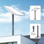 Letnerny - starlink kit de montage  adaptateur de montage sur toit et poteau pour starlink mini, v2 ...