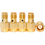 Letnerny - tojoin lot de 5 adaptateurs coaxiaux rf sma mle vers femelle dc - 12 ghz 50 ohm, adaptateur ...