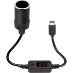 Letnerny - usb c vers allume - cigare, adaptateur allume - cigare usb c m�le vers 12 v usb c m�le vers ...