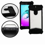 Lg g5 coque arrire faon cuir argent contours en silicone gel anti - chocs by ph26