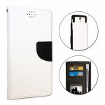 Lg optimus l5 etui housse folio blanc faon cuir textur avec porte cartes et surpiqres apparentes by ...